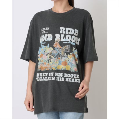 スリーフォータイム Three Four Time カウボーイフラワーTシャツ （グレー）