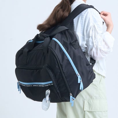 ポンポネットジュニア pom ponette junior 【撥水】3WAYボストンバッグ （黒）