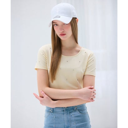 ロイヤルパーティー ROYAL PARTY ラメビジューコンパクトTシャツ （イエロー）