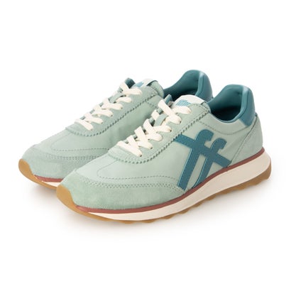 フィットフロップ fitflop RETRO-Q FF ファブリック/スエード スニーカー （Mint Whisper/Teal）