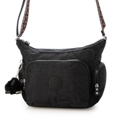 サイバー空間押さえる ラドヤード・キプリング Kipling GABB S クロスボディバッグ （Noir W Red Beig）
