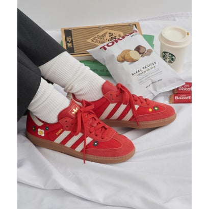アディダス adidas SAMBA OG W フラワー刺繍2 （レッド）