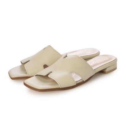 ブリジット バーキン Bridget Birkin サイドカットステッチミュールサンダル （アイボリー）