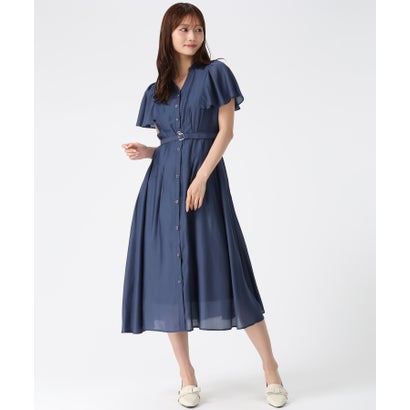 ミッシュマッシュ MISCH MASCH 2026春夏新作 ケープフレア袖シャツワンピース MM627407 （NAVY）