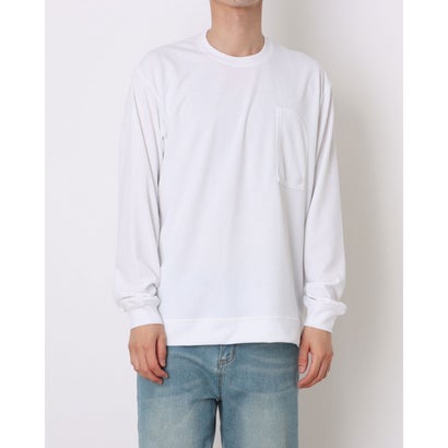 ザ・ノース・フェイス THE NORTH FACE メンズ アウトドアカジュアル 長袖Tシャツ L/S Crepe Weave Tee_ロングスリーブクリープウィーブティー NT32636 （ホワイト）