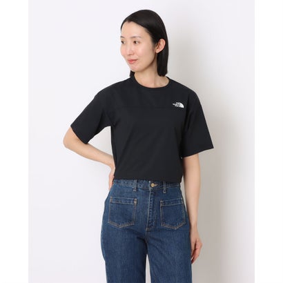 ザ・ノース・フェイス THE NORTH FACE レディース トレッキング 半袖Tシャツ S/S ES Wide Tee_ショートスリーブ ES ワイドティー(レディース) NTW32597 （ブラック）