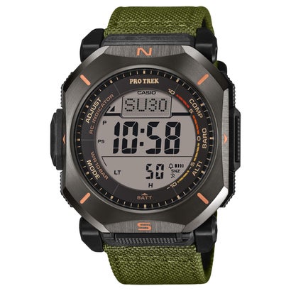 【PRO TREK】 Climber Line（クライマーライン） / 電磁波ソーラー / PRW-69YB-3JF （緑であること） メンズ腕時計-腕時計