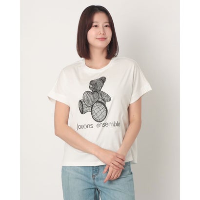 エグランティーヌ EGLANTINE レースベアーデザイン半袖カットソー （オフホワイト） 10,296円