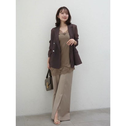 アニュアンス anuans レーストリムイレヘムキャミソール （KHAKI BEIGE）