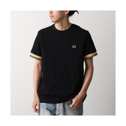 フレッドペリー FRED PERRY FRED PERRY Tシャツ Twin Tipped Cuff T-Shirt M2396 （90A/BLACK-CHAMPAGNE）