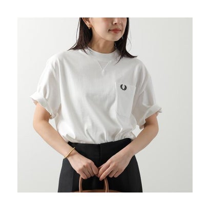 フレッドペリー FRED PERRY FRED PERRY ティーシャツ Pocket Detail T-Shirt M2408 胸隠し （129/SNOW-WHITE-白いこと）