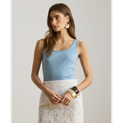 ローレン ラルフ ローレン LAUREN RALPH LAUREN ストレッチ コットン タンク トップ （400ブルー）