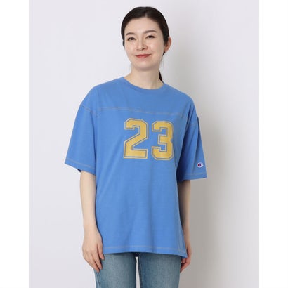 チャンピオン Champion レディース 半袖Tシャツ FOOTBALL T-SHIRT_ CW-D315 (ダズルブルー)