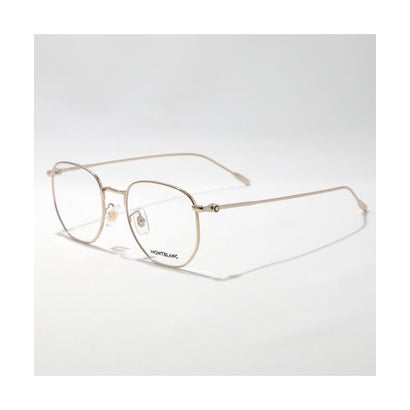 モンブラン MONTBLANC MONTBLANC メガネ MB0213OA ウェリントン型 （001/GOLD-TRANSPARENT）