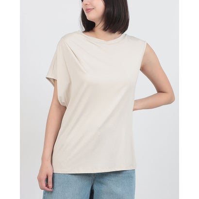 リナシメント RINASCIMENTO アシメスリーブTシャツ （Beige Chiaro）