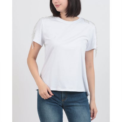 リナシメント RINASCIMENTO スパンコールフリンジTシャツ (Bianco)|LOCOMALL(ロコンド公式ストア)
