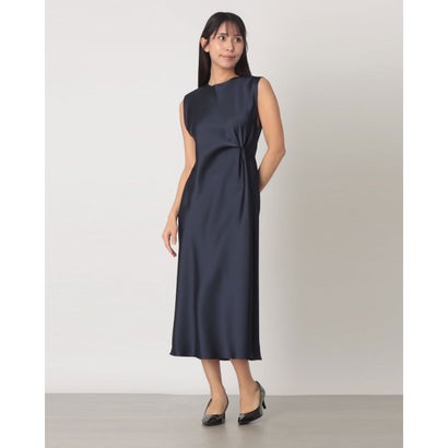リナシメント RINASCIMENTO クロスデザインサテンワンピース （Blu Navy） 10,391円