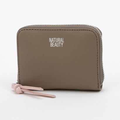 ナチュラルビューティー バッグアンドウォレット NATURAL BEAUTY BAG & WALLET エレノア ラウンドファスナー2つ折り財布 ミニ財布 蛇腹カード収納 ボックス小銭入れ （オーク）