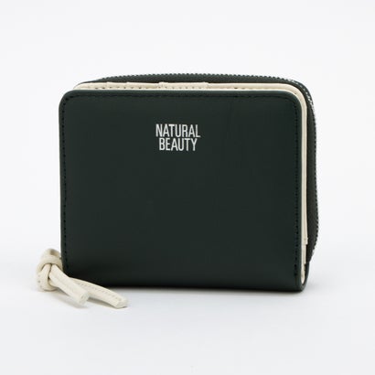 ナチュラルビューティー バッグアンドウォレット NATURAL BEAUTY BAG & WALLET エレノア ラウンドファスナー2つ折り財布 (モスグリーン)