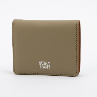 ナチュラルビューティー バッグアンドウォレット NATURAL BEAUTY BAG & WALLET エレノア 2つ折り財布 薄型 スリム ミニ財布 （オリーブ）