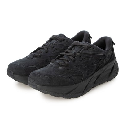 ホカ HOKA HOKA - UNISEX CLIFTON L SUEDE BLACK×BLACK 【1122571-BBLC】 （BBLC）