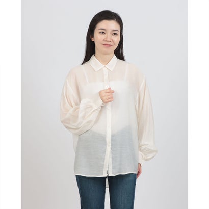 ヒューマンセカンドオケージョン Human 2nd Occasion シアーポプリンスリーブコンシャスシャツ （エクリュ） 7,733円