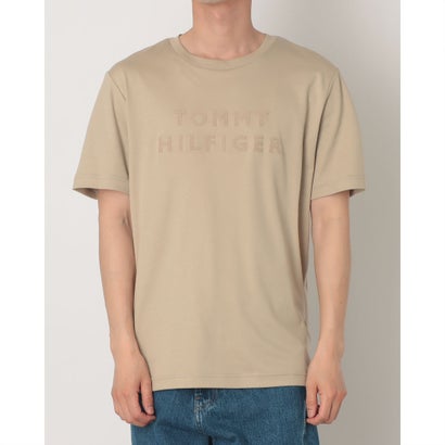 トミー ヒルフィガー TOMMY HILFIGER ミックスメディアインターロックプルオーバー （ベージュ）