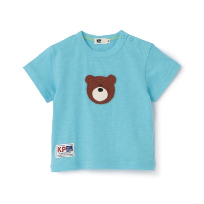ケーピー KP くま編みモチーフ 半袖Tシャツ （ターコ）