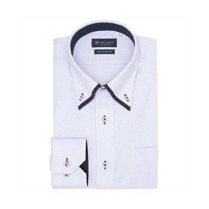 トーキョーシャツ TOKYO SHIRTS 【超形態安定】 ボタンダウン 長袖 形態安定 ワイシャツ （ブルー）