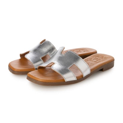 オー マイ サンダルズ Oh my Sandals スクエアトウフラットレザーサンダル （PLATA）｜LOCOMALL（ロコンド公式ストア）