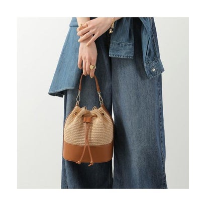 アンドレアカルドネ Andrea Cardone andrea cardone かごバッグ 1592S 巾着 （cuoio/ブラウン）