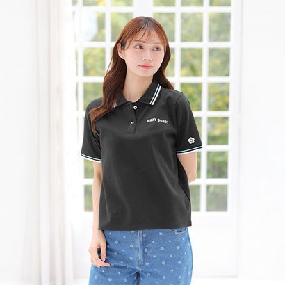 マリークワント MARY QUANT レトロロゴポロ プルオーバー （ブラック）