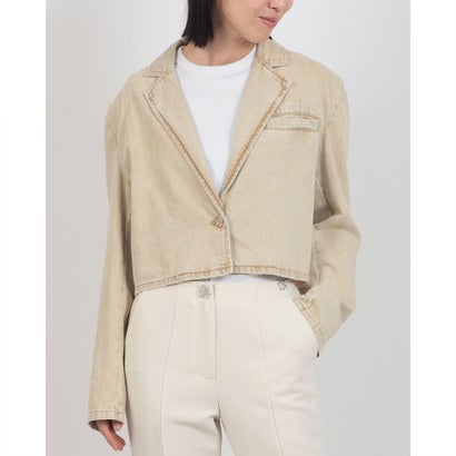 デニーローズ DENNY ROSE カラーデニムクロップドジャケット （BEIGE）