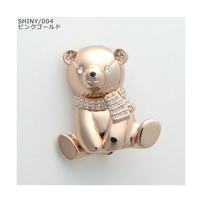マックスマーラ Max Mara MAX MARA 胸飾り TEDDYBROOCH SHINY テディ シャイニー （SHINY/004/さくら色ゴールド）