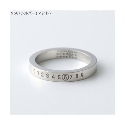 エムエムシックス メゾン マルジェラ MM6 Maison Margiela MM6 リング Numeric Minimal Signature SM6UQ0059 P6469 （968/シルバー(マット)）｜LOCOMALL（ロコンド公式ストア）