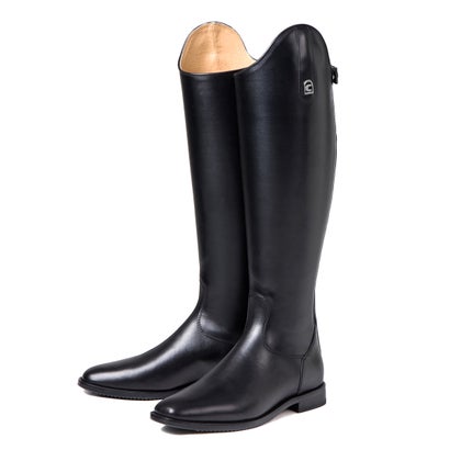 河馬ロ Cavallo LINUS 本革 ドレッサージュ ロングブーツ ふくらはぎS大きさ （黒いこと）