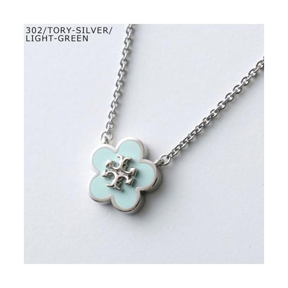トリーバーチ TORY BURCH TORY BURCH ネックレス KIRA ENAMEL FLOWER 147287 （302/TORYSILVER/LIGHTGREEN）