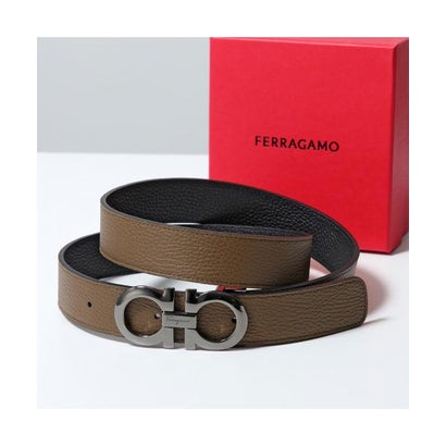 サルバトーレフェラガモ Salvatore Ferragamo FERRAGAMO リバーシブルベルト 675542 705614 （081/BROWN-SUGAR/ブラウン）｜LOCOMALL（ロコンド公式ストア）