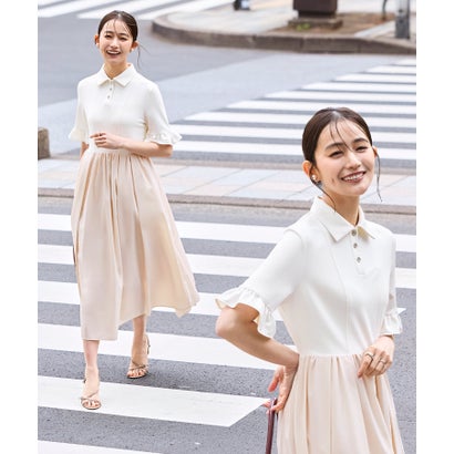 ルイルエブティック RUIRUE BOUTIQUE 洗える 伸ばすこと ｜ ビジューボタン ・ 太陽フレア ポロ衣装 ｜ 衣装・夏ワンピース・ロングワンピース・ポロワンピース・デザインワンピース