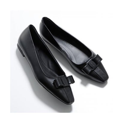 サルバトーレフェラガモ Salvatore Ferragamo FERRAGAMO パンプス SIWAR 0775926 なめし革 ヴィラリボン （NERO/黒いこと）