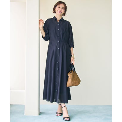 不穏当区 L 【商品目録掲げる】シアーボイルシャツ 衣裳 （黒いこと）