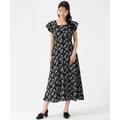 ミッシュマッシュ MISCH MASCH 2026春夏新作 パイピングモノトーン花柄衣装 MM627405 （BLACK）