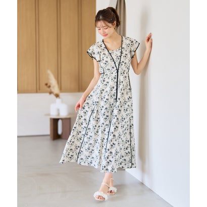 ミッシュマッシュ MISCH MASCH 2026春夏新作 パイピングモノトーン花柄衣装 MM627405 （WHITE）