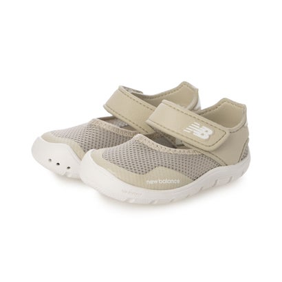 ニューバランス New Balance スニーカー キッズ 子供靴 I208 new balance スリッポン 2026春夏 208 HOOK AND LOOP サンダル ウォーターシューズ アウトドア ワイズW ベルクロ （ベージュ）