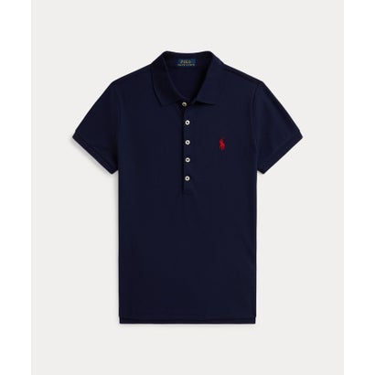 ポロ ラルフ 置き目レン POLO RALPH LAUREN か細い 填まる 伸ばすこと スポーツシャツ （410米国海軍）