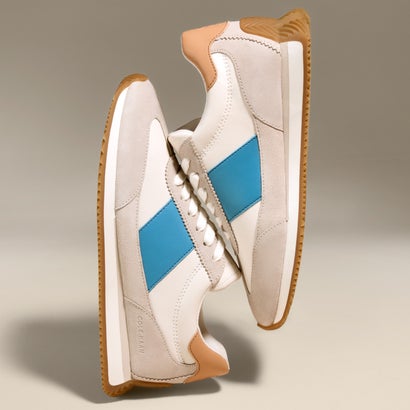 コール ハーン COLE HAAN グランド クロスコート デイビー スニーカー womens （CH パウダー レザー / エンシェント スクロール スエード）｜LOCOMALL（ロコンド公式ストア）