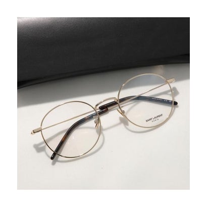 サンローラン SAINT LAURENT SAINT LAURENT 眼鏡 SL 237/F 豆の町型 金属元素 （003/GOLD-GOLD-TRANSPARENT）