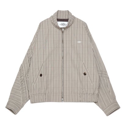 アンブロ umbro 照明ランプ色つや上衣（Standcollar Jacket） （Beige plaid）
