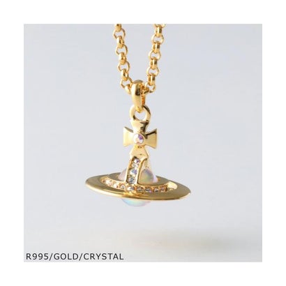 ヴィヴィアン 酉の方角白木 Vivienne Westwood VivienneWestwood 首飾り PETITE ORB 立体オーブ （R995/GOLD/CRYSTAL-AB-WHI）