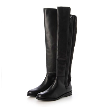 【訳あり新品】 電話を掛ける ハーン COLE HAAN チェイス トール ブーツ womens （黒いこと なめし革）